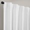 Threadmade Home Harrow Solid Texture Blackout Window Curtain Panel, White - 52"W x 84"L